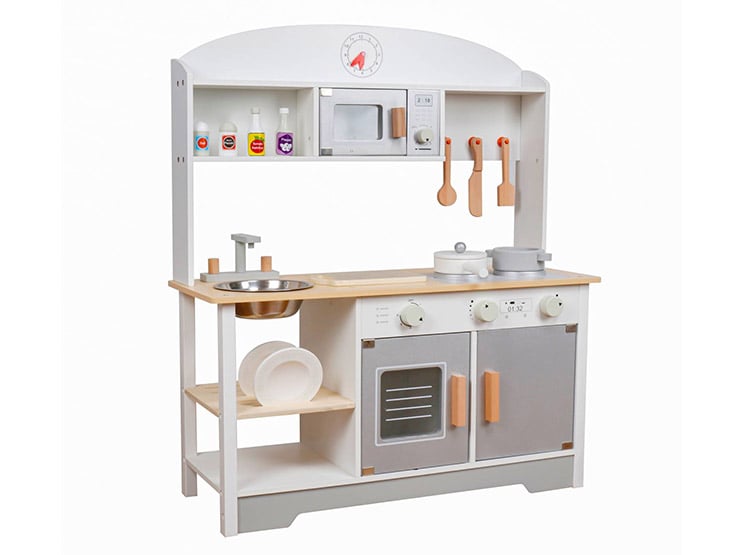 COCINA MONTESSORI BLANCA + ACCESORIOS - 1