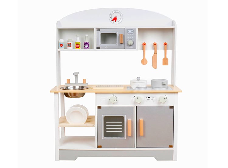 COCINA MONTESSORI BLANCA + ACCESORIOS - 2
