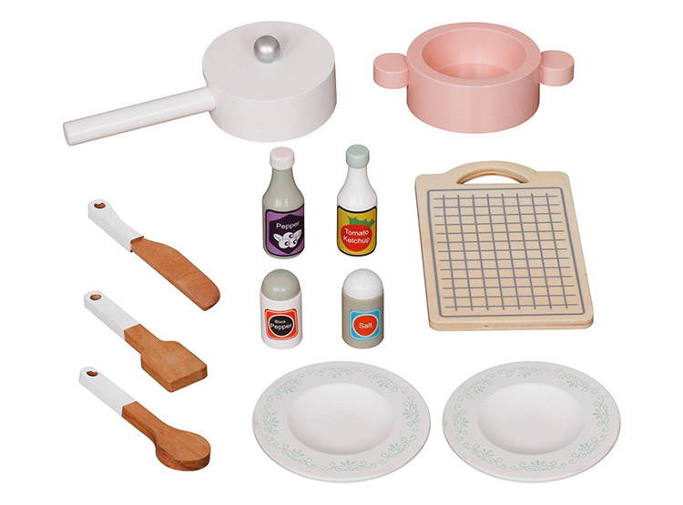 COCINA MONTESSORI BLANCA + ACCESORIOS - 4