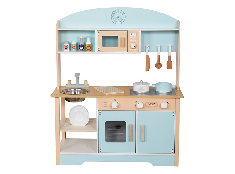 COCINA MONTESSORI CELESTE + ACCESORIOS - 2