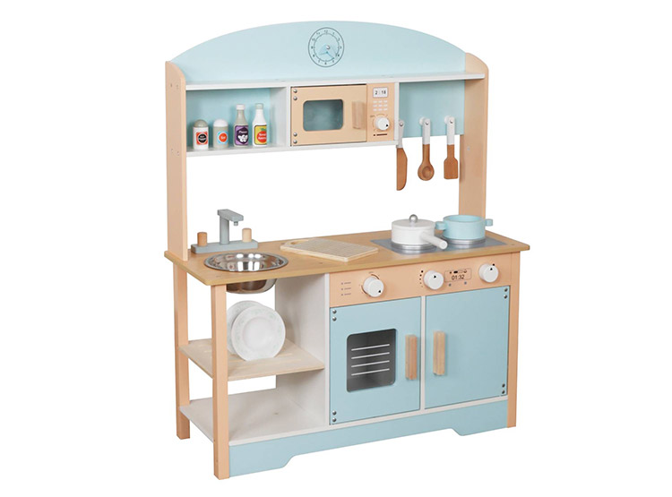 COCINA MONTESSORI CELESTE + ACCESORIOS - 3