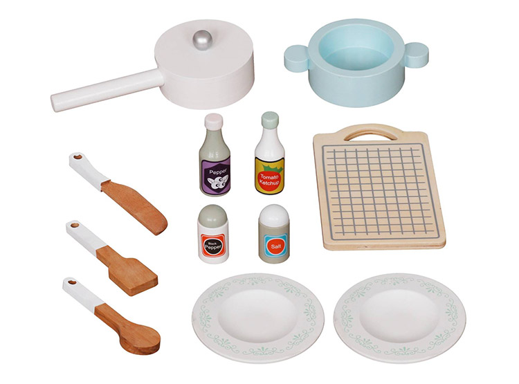 COCINA MONTESSORI CELESTE + ACCESORIOS - 5