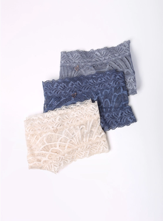 PACK 3 CALZONES BIKINI MUJER INDEX ENCAJE CLZP324-618 - 11