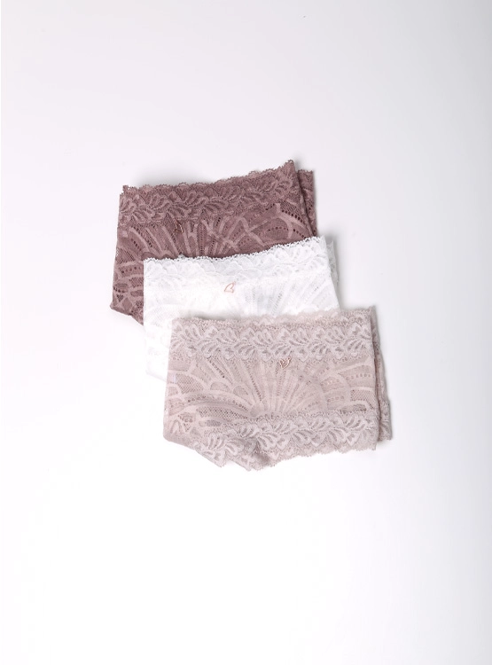 PACK 3 CALZONES BIKINI MUJER INDEX ENCAJE CLZP324-618 - 11