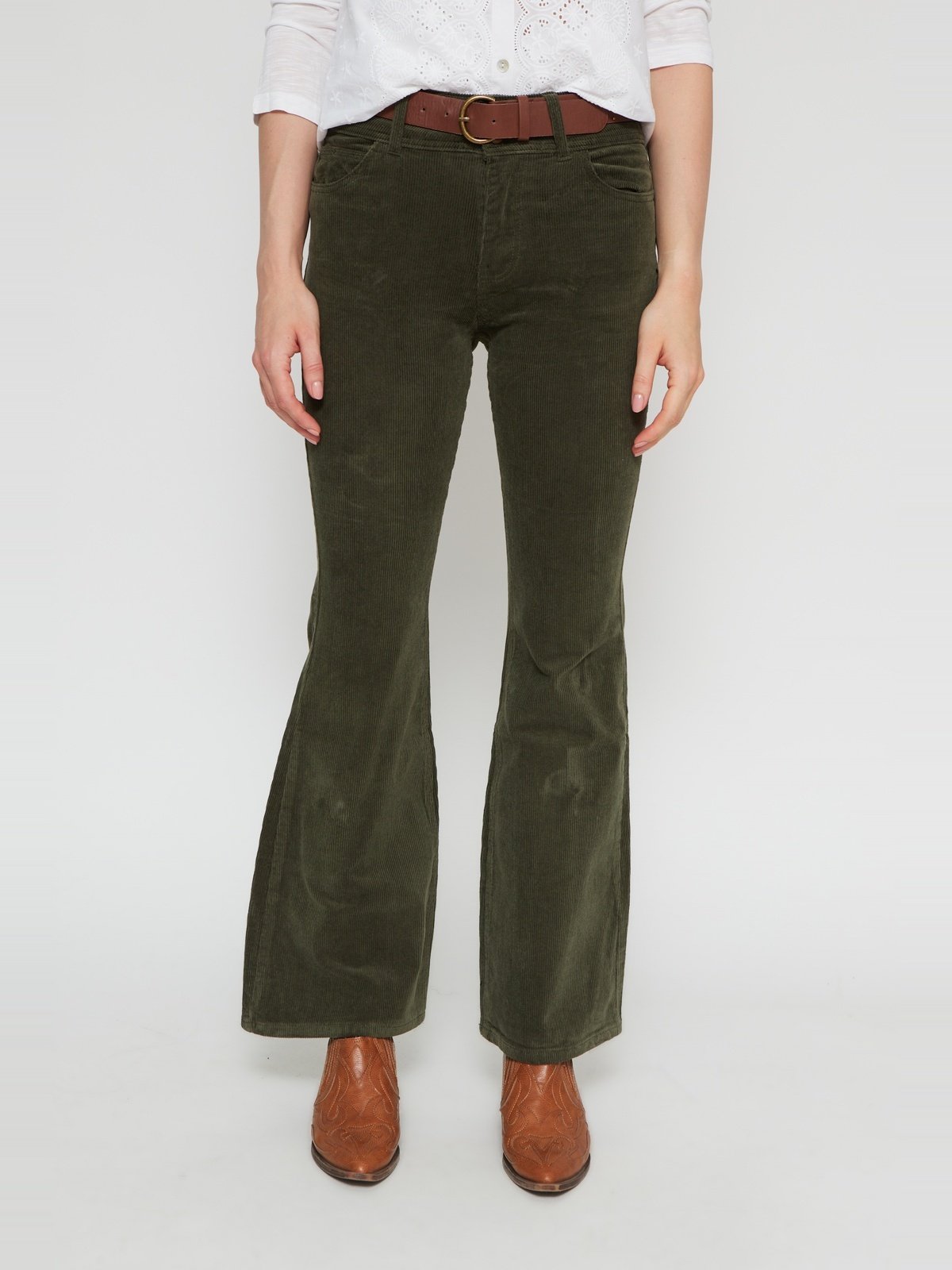 PANTALÓN ALGODÓN FLARE MUJER TATIENNE COTELÉ - 2