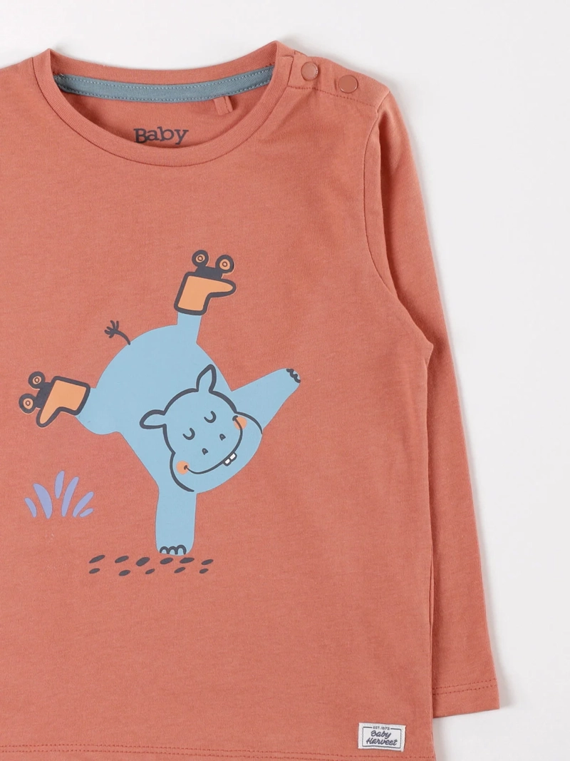 POLERA MANGA LARGA ALGODÓN NIÑO BABY HARVEST BASICA ESTAMPADA - 3