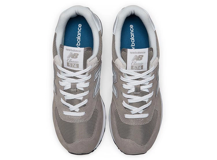 ZAPATILLAS HOMBRE NEW BALANCE CASUAL GRIS ML574EVG CUERO - 4