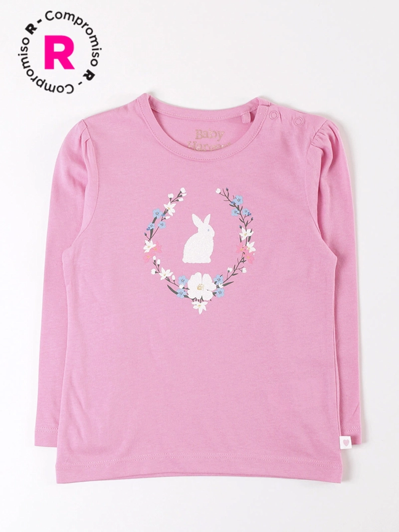 POLERA MANGA LARGA ALGODÓN NIÑA BABY HARVEST - 1