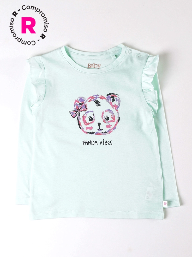 POLERA MANGA LARGA ALGODÓN NIÑA BABY HARVEST - 1