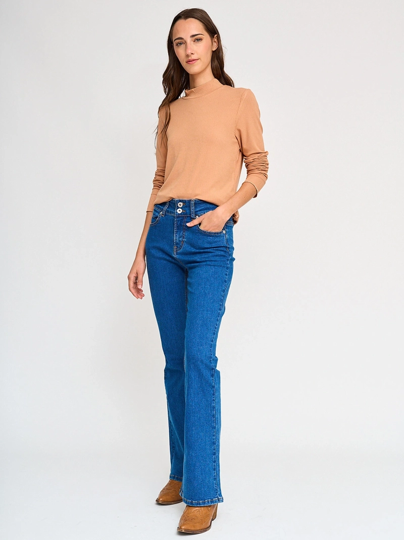 POLERA MANGA LARGA MUJER PEPE JEANS CUELLO MOCK - 4