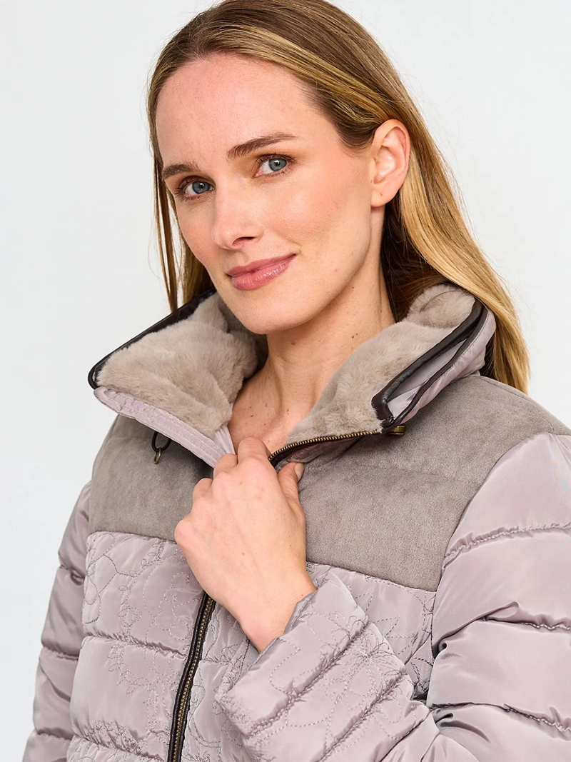 PARKA MUJER TATIENNE ACOLCHADA EFECTO TERCIOPELO - 3
