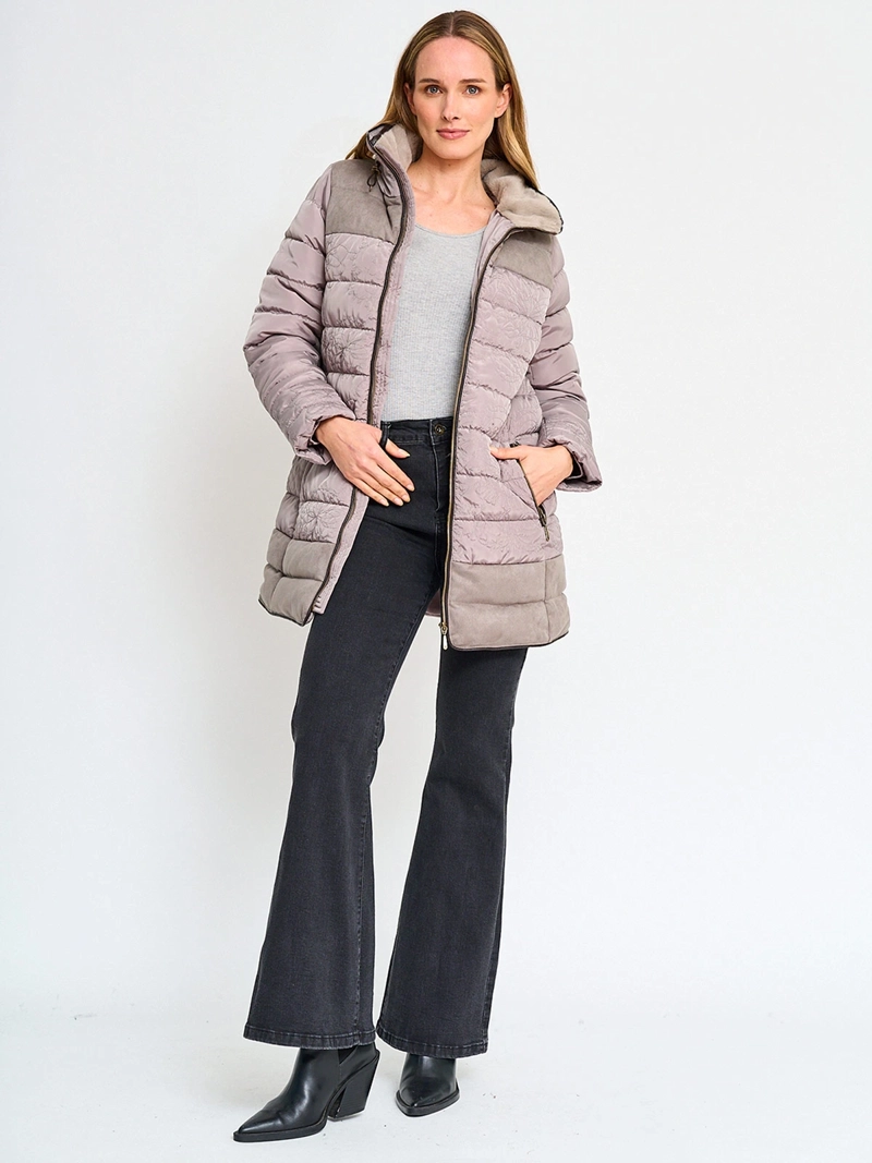 PARKA MUJER TATIENNE ACOLCHADA EFECTO TERCIOPELO - 4