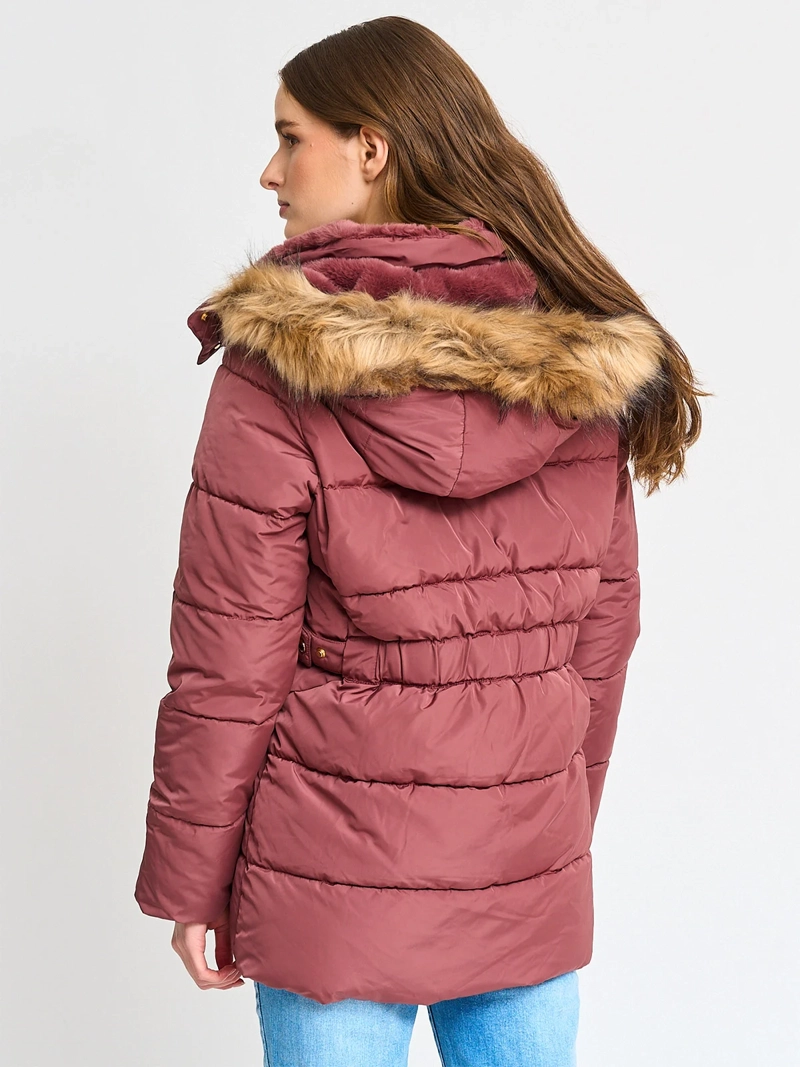 PARKA MUJER CACHAREL LARGA GORRO DESMONTABLE - 2