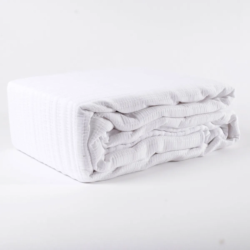 CUBRECAMA MAISON LINETT STITCHING SÚPER KING BLANCO - 1