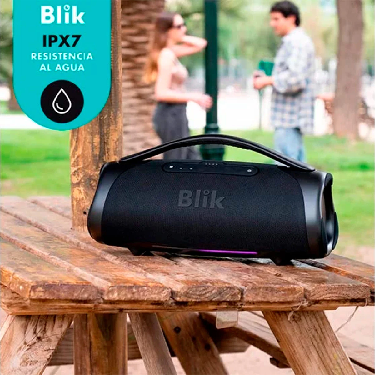 PARLANTE BLUETOOTH PORTÁTIL BLIK BASS400 120W IPX7 12 HRS - 4