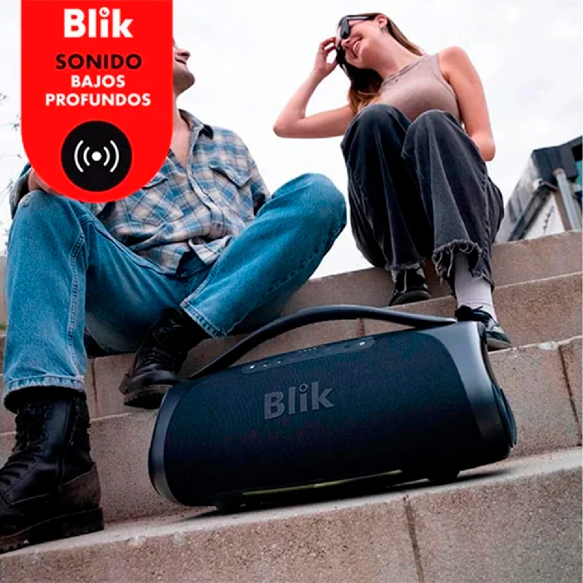 PARLANTE BLUETOOTH PORTÁTIL BLIK BASS400 120W IPX7 12 HRS - 7