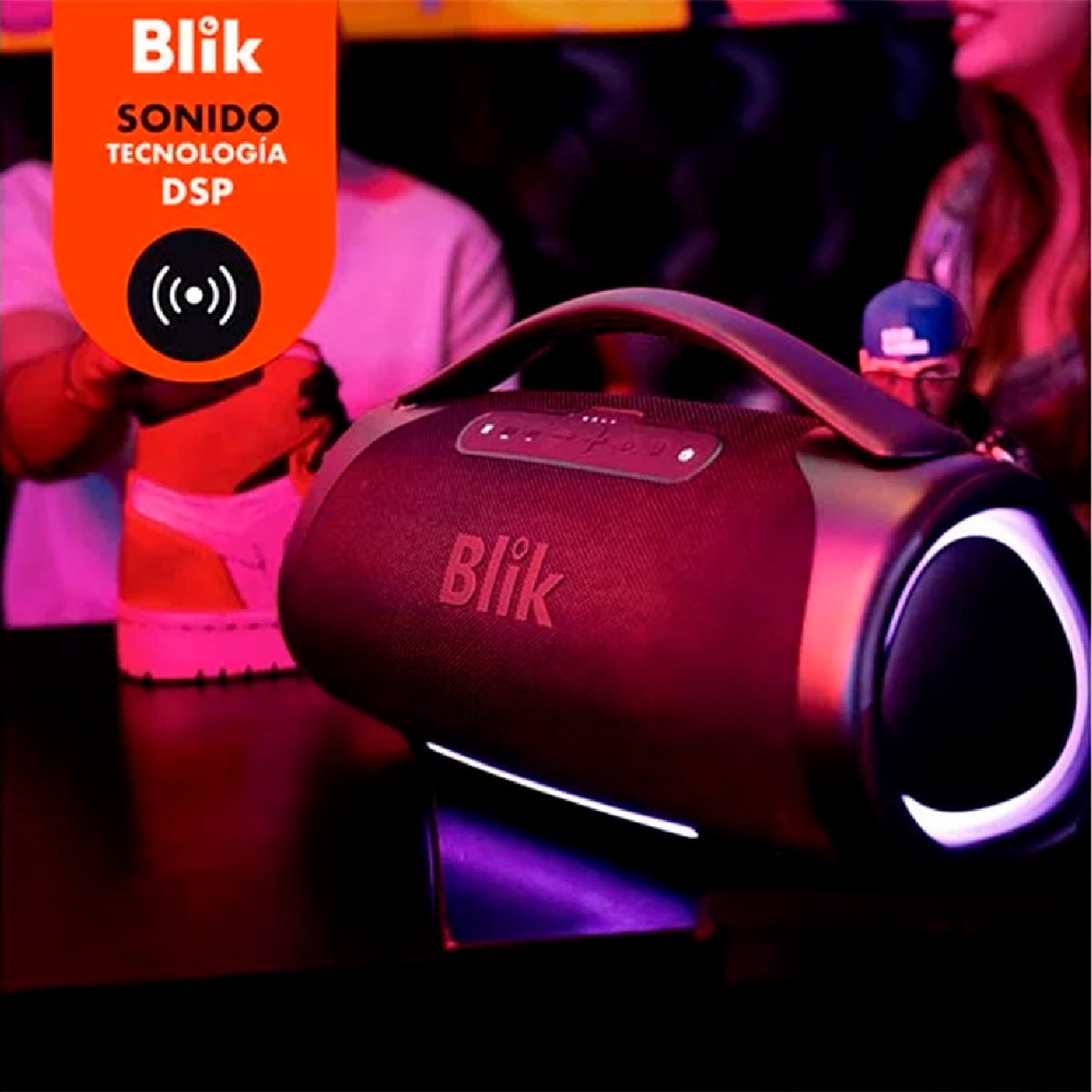 PARLANTE BLUETOOTH PORTÁTIL BLIK BASS400 120W IPX7 12 HRS - 8
