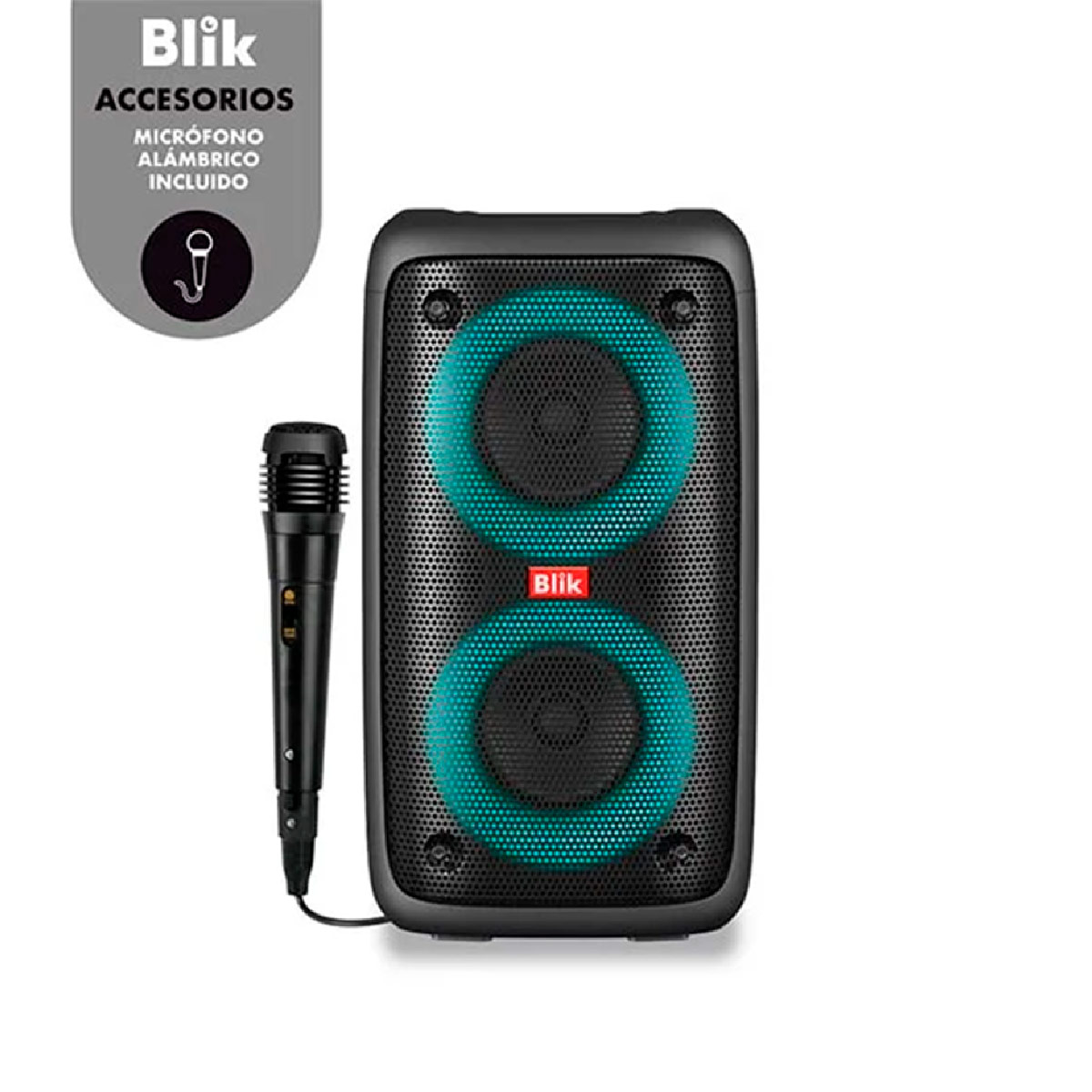 PARLANTE BLUETOOTH KARAOKE CON MICRÓFONO BLIK VOICE3 - 6