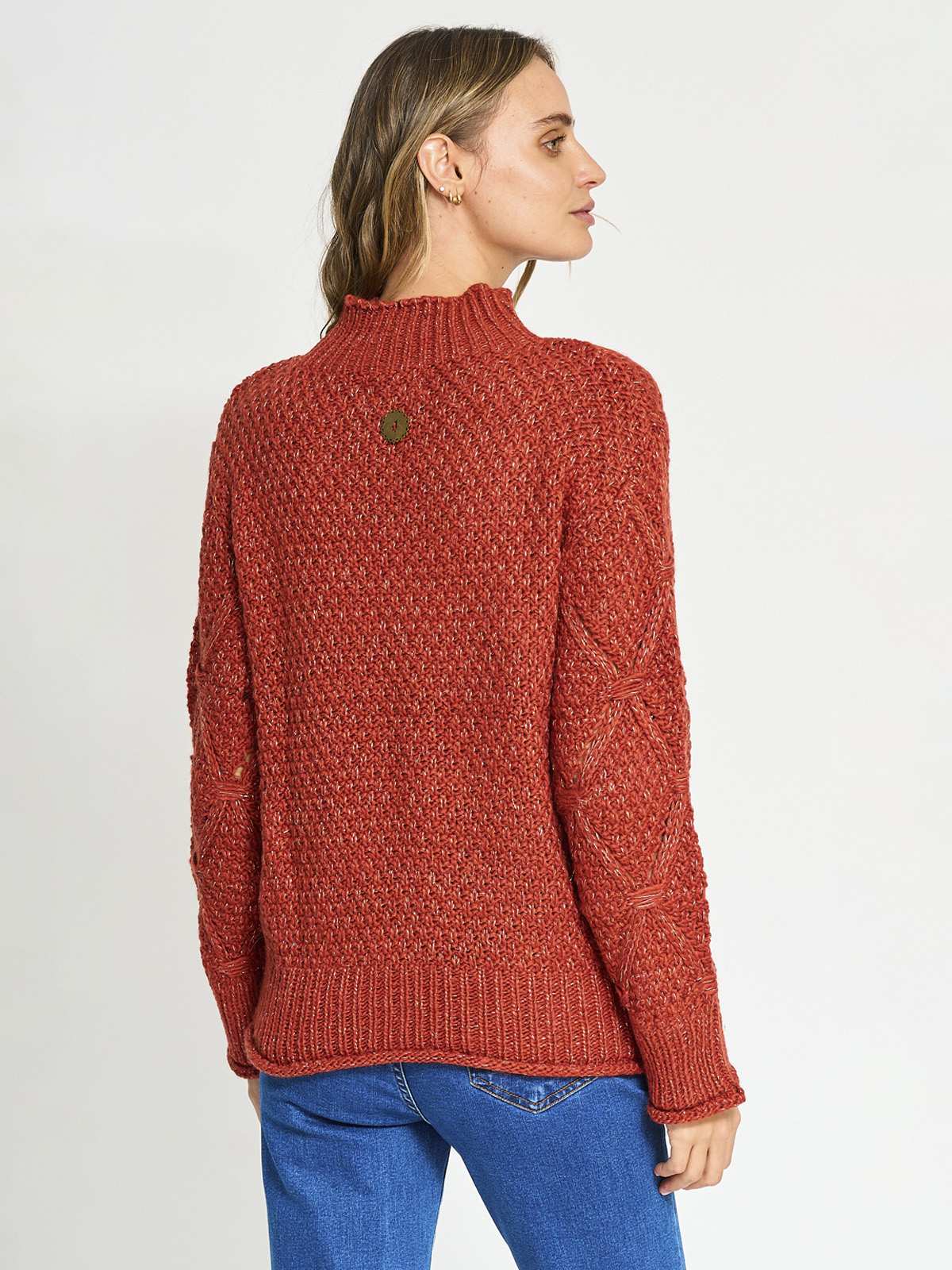 SWEATER MUJER TATIENNE ROMBOS PUNTO CRUZ - 2