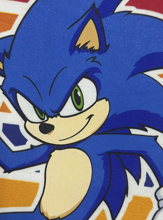 POLERA MANGA CORTA ALGODÓN NIÑO SONIC BLANCO - 3