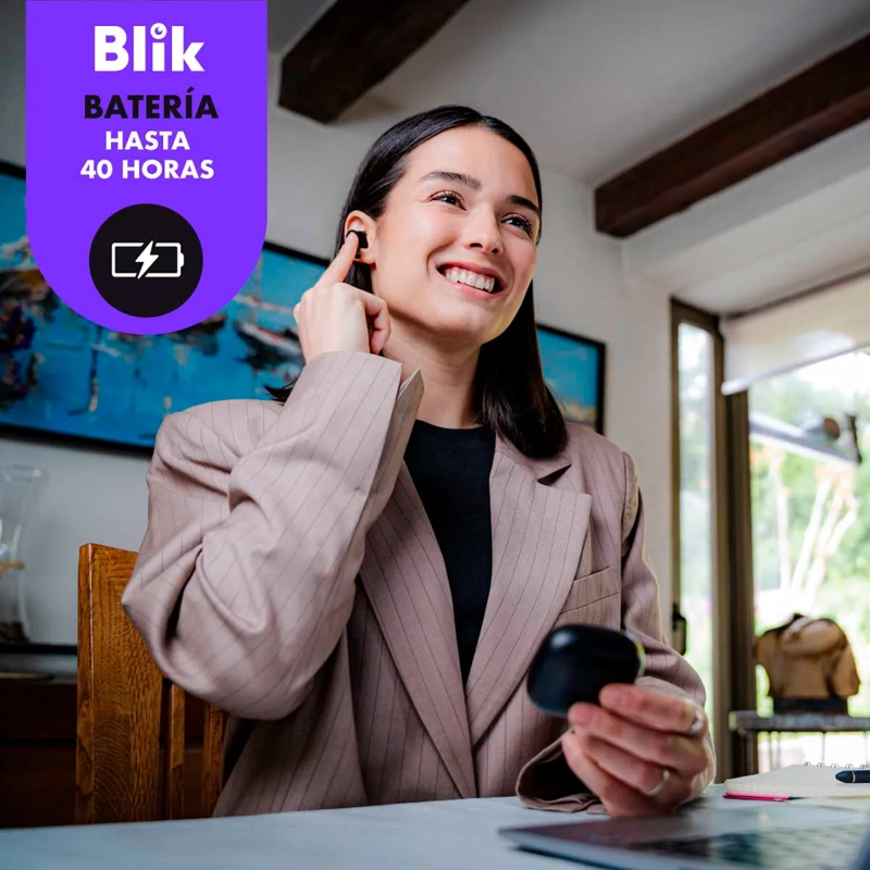 AUDIFONO BLIK IN EAR AIR 900 BLACK BLUETOOTH - 4