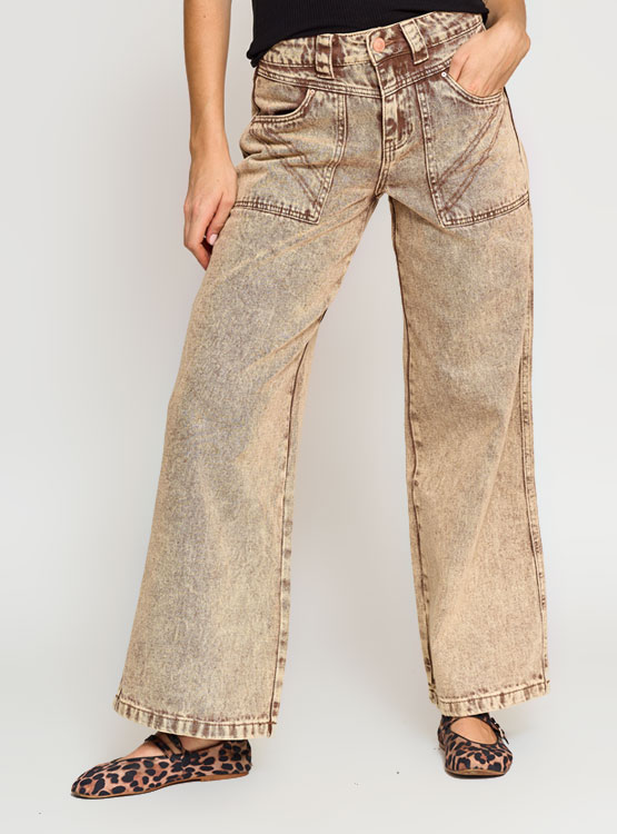 JEANS ALGODÓN WIDE LEG MUJER BARBADOS - 2