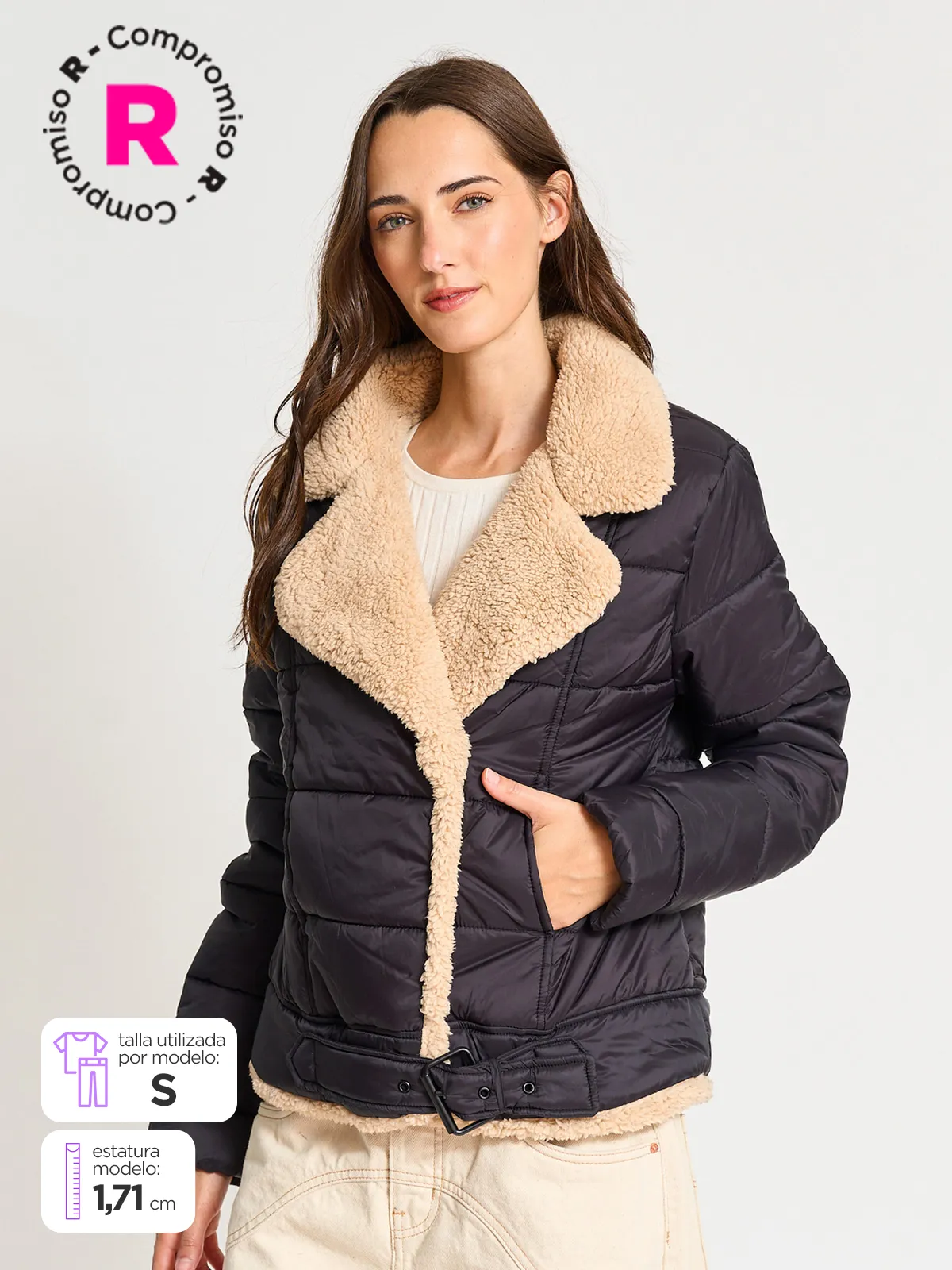 CHAQUETA MUJER INDEX AVIADORA - 1
