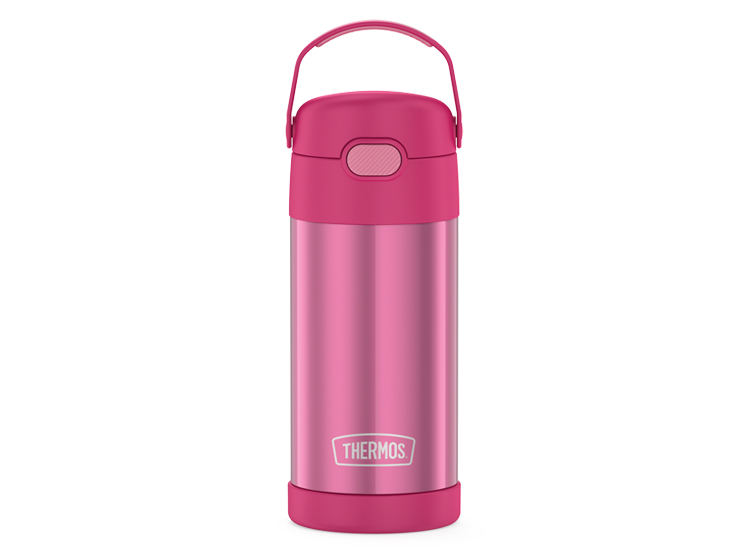 BOTELLA THERMOS KIDS ACERO INOXIDABLE 355ML ROSA - 1