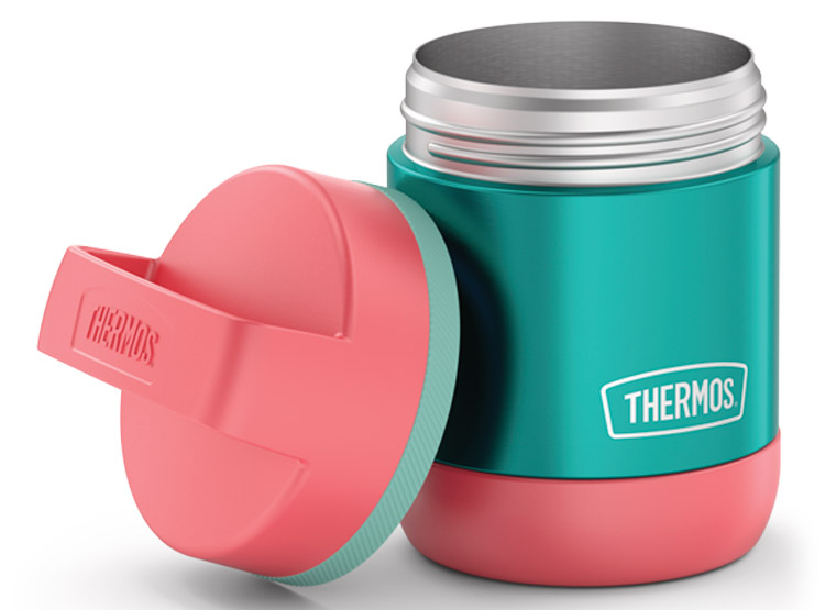 TERMO COMIDA THERMOS CARRY ACERO INOXIDABLE 290ML TURQUESA - 2