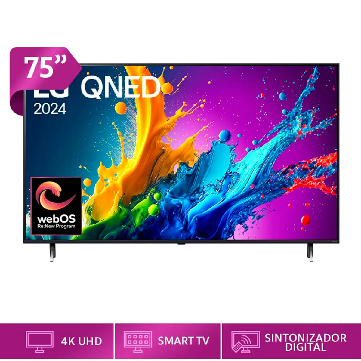 SMART TV LG LED 4K UHD 75” 75QNED80TSA