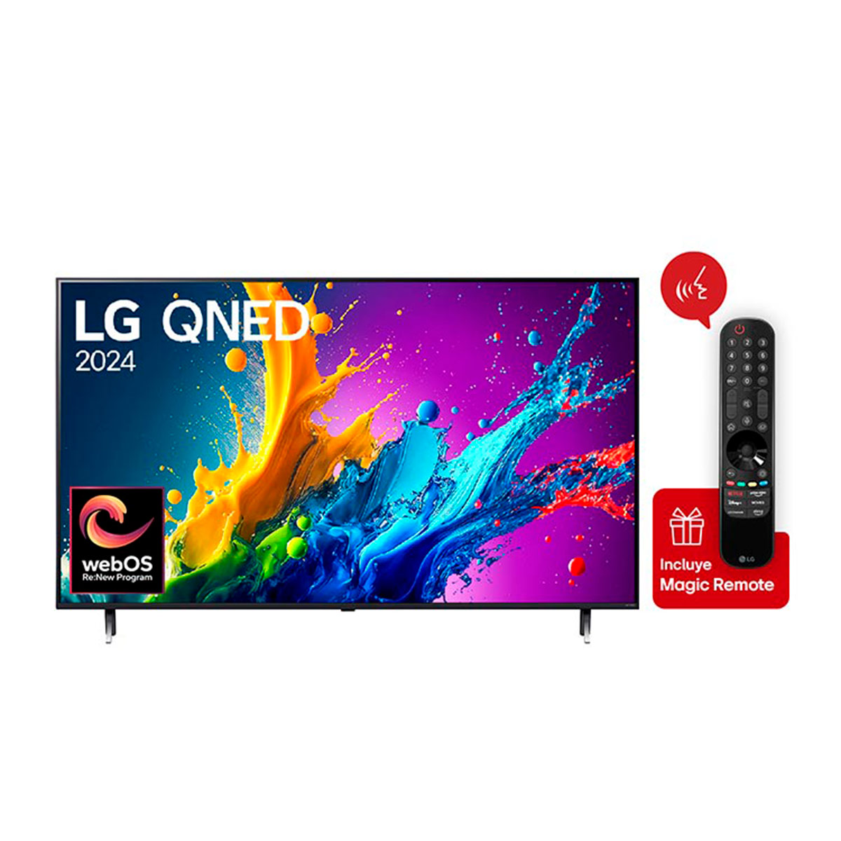 SMART TV LG LED 4K UHD 75” 75QNED80TSA Negro, foto 2