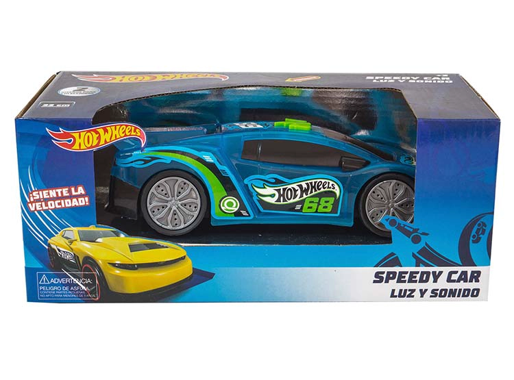 VEHICULO LIGHT & SOUND HOT WHEELS SPEEDY CAR 2ASS - 1
