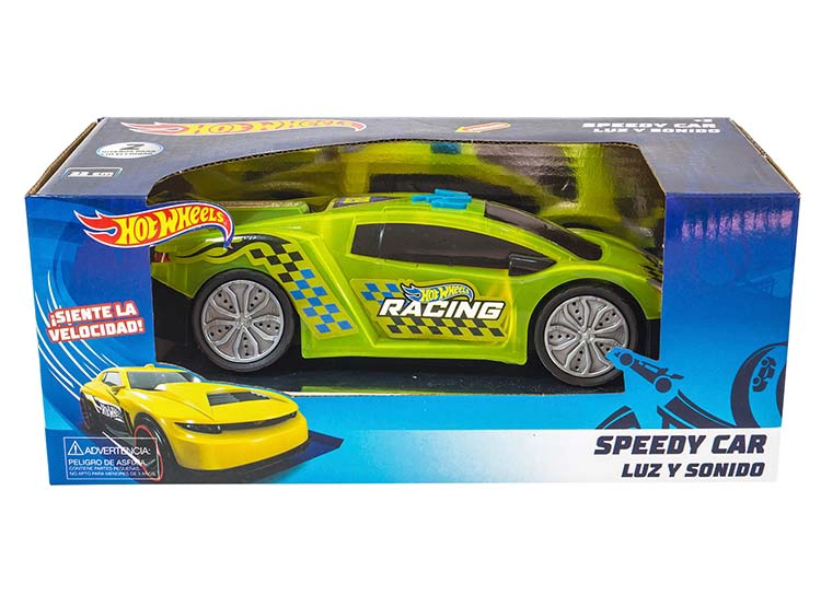 VEHICULO LIGHT & SOUND HOT WHEELS SPEEDY CAR 2ASS - 8