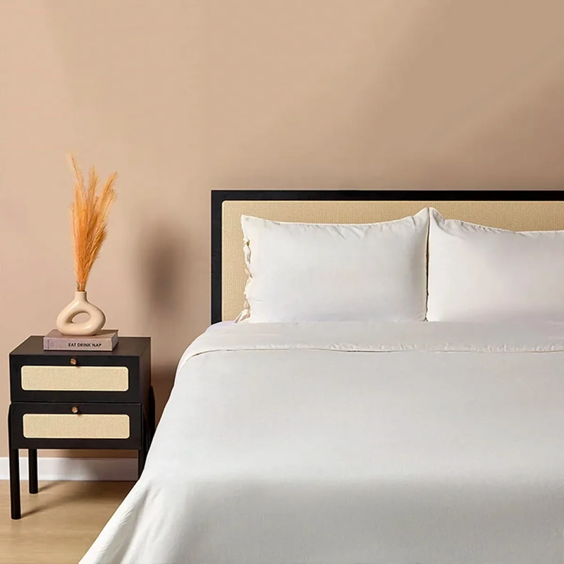 FUNDA DE PLUMÓN MAISON LINETT SUPER KING LINO GRIS/BLANCO - 1