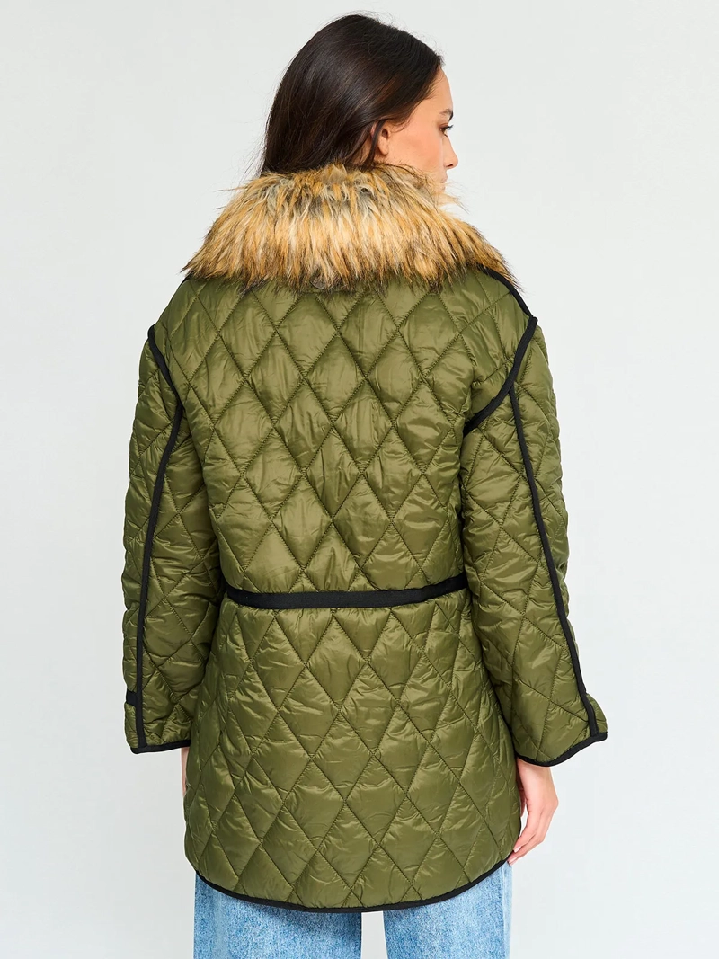 PARKA MUJER BARBADOS CAPUCHA PIEL - 2