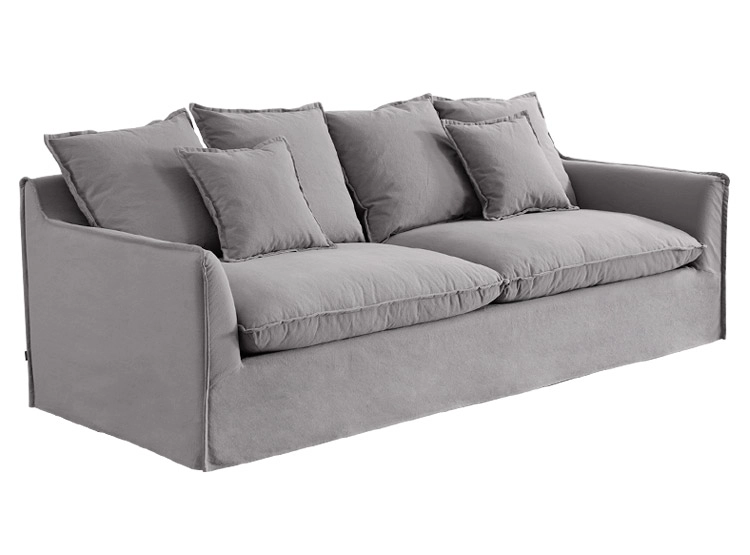 SOFÁ MAISON LINETT STRAK 3 CUERPOS LINO GRIS - 2
