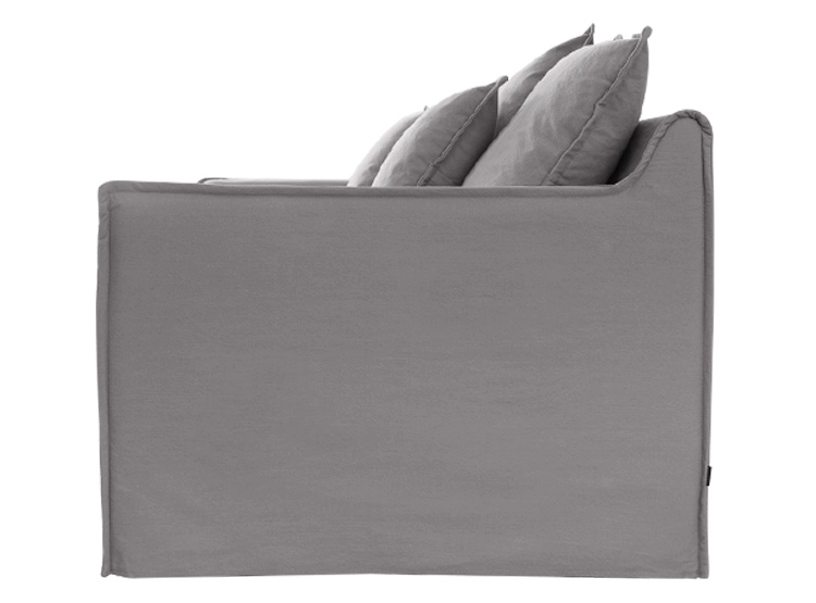 SOFÁ MAISON LINETT STRAK 3 CUERPOS LINO GRIS - 4