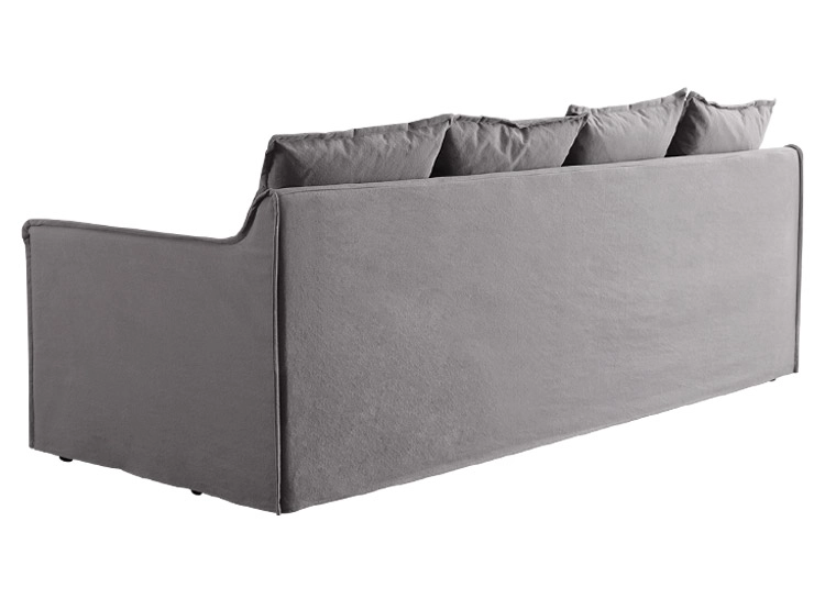 SOFÁ MAISON LINETT STRAK 3 CUERPOS LINO GRIS - 6