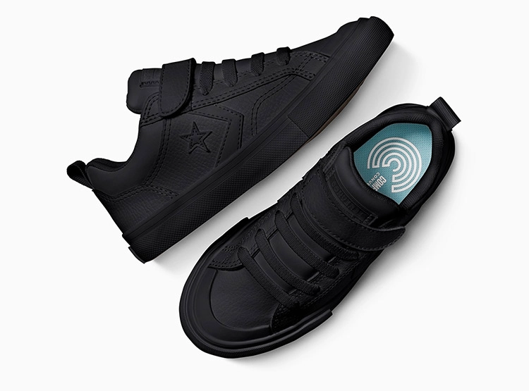 ZAPATILLAS UNISEX CONVERSE ESCOLARES NEGRO PRO BLAZE STRAP - 5