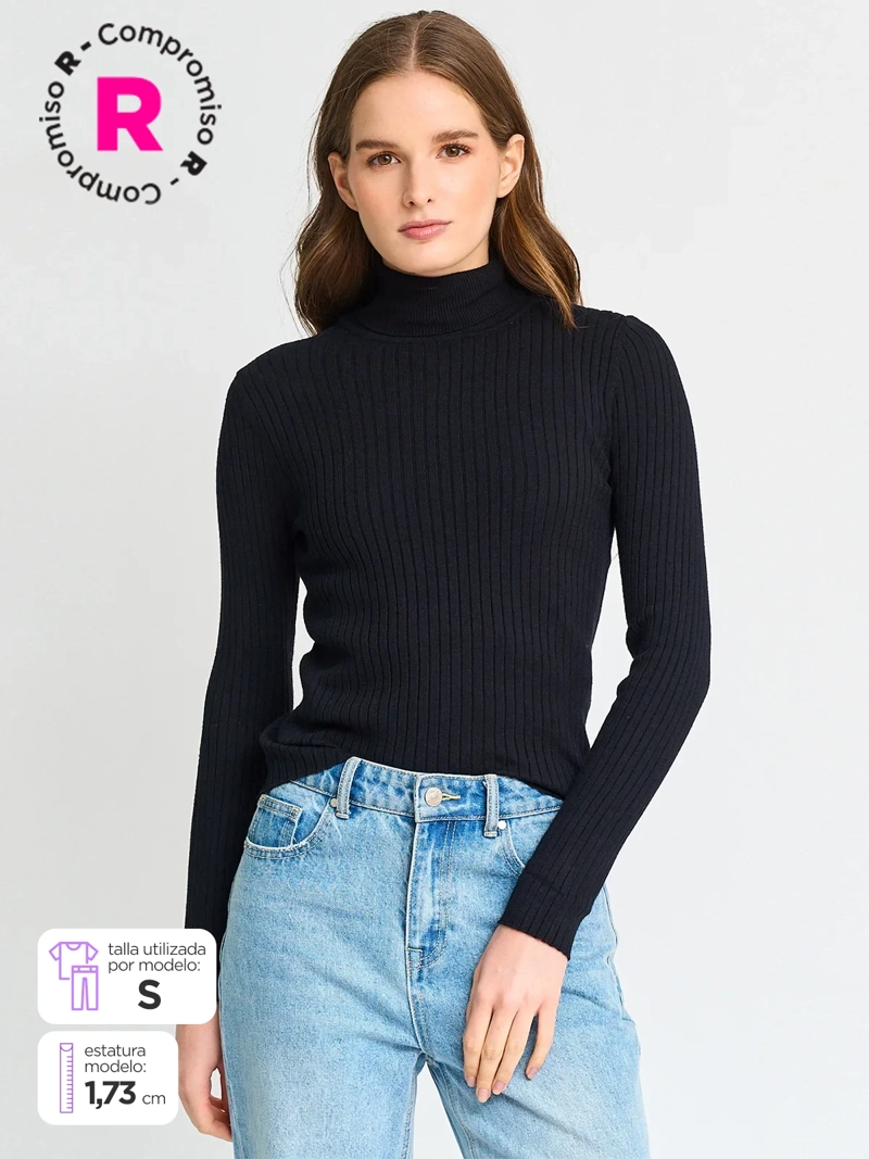 SWEATER MUJER MARQUIS CUELLO ALTO - 1