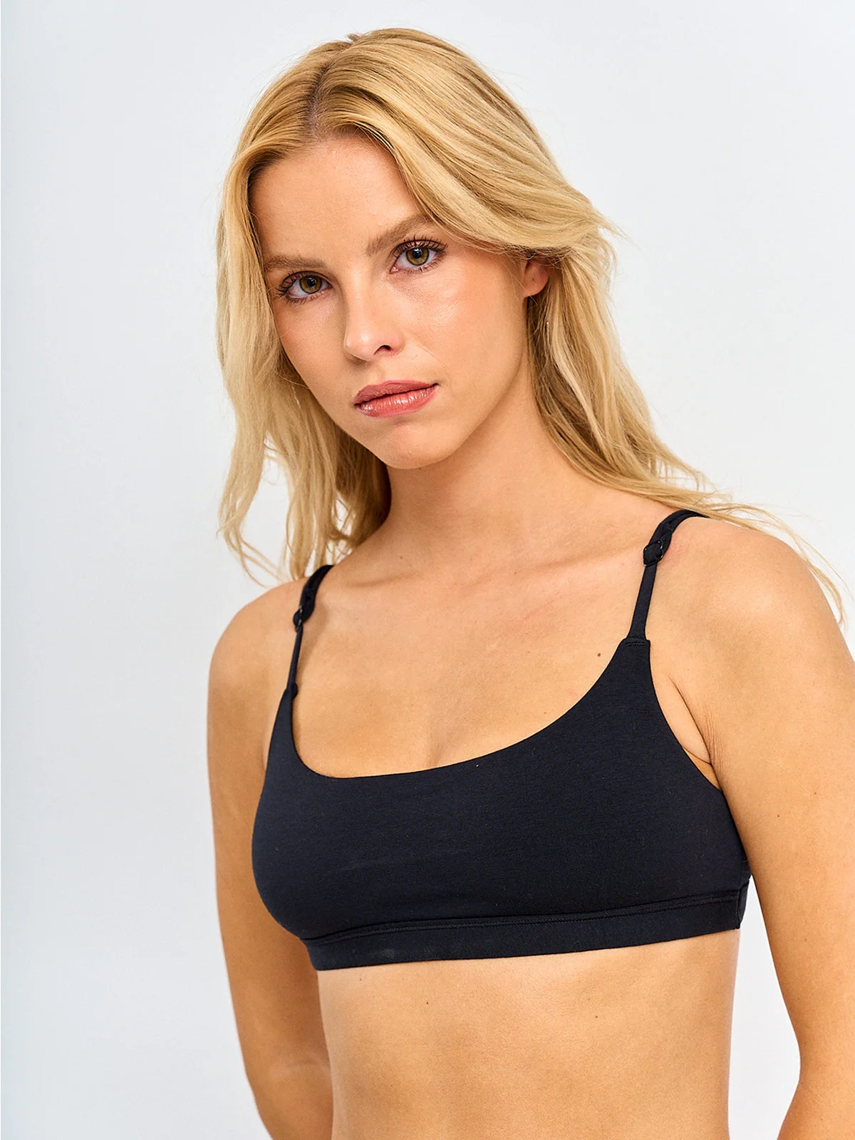 PACK 2 SOSTÉN BRALETTE ALGODÓN MUJER INDEX NEGRO STNP224-652 - 2