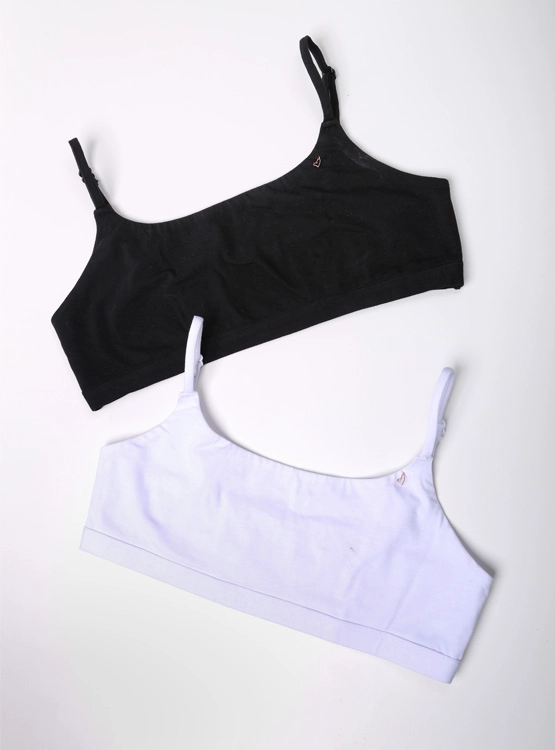 PACK 2 SOSTÉN BRALETTE ALGODÓN MUJER INDEX NEGRO STNP224-652 - 8