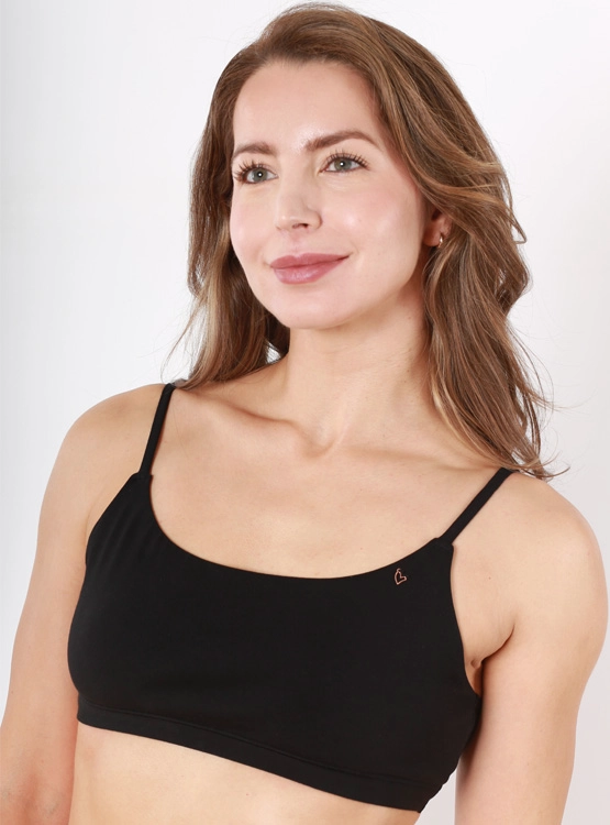 PACK 2 SOSTÉN BRALETTE ALGODÓN MUJER INDEX NEGRO STNP224-652 - 2