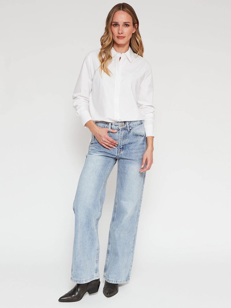 JEANS MUJER MARQUIS WIDE LEG ALGODÓN