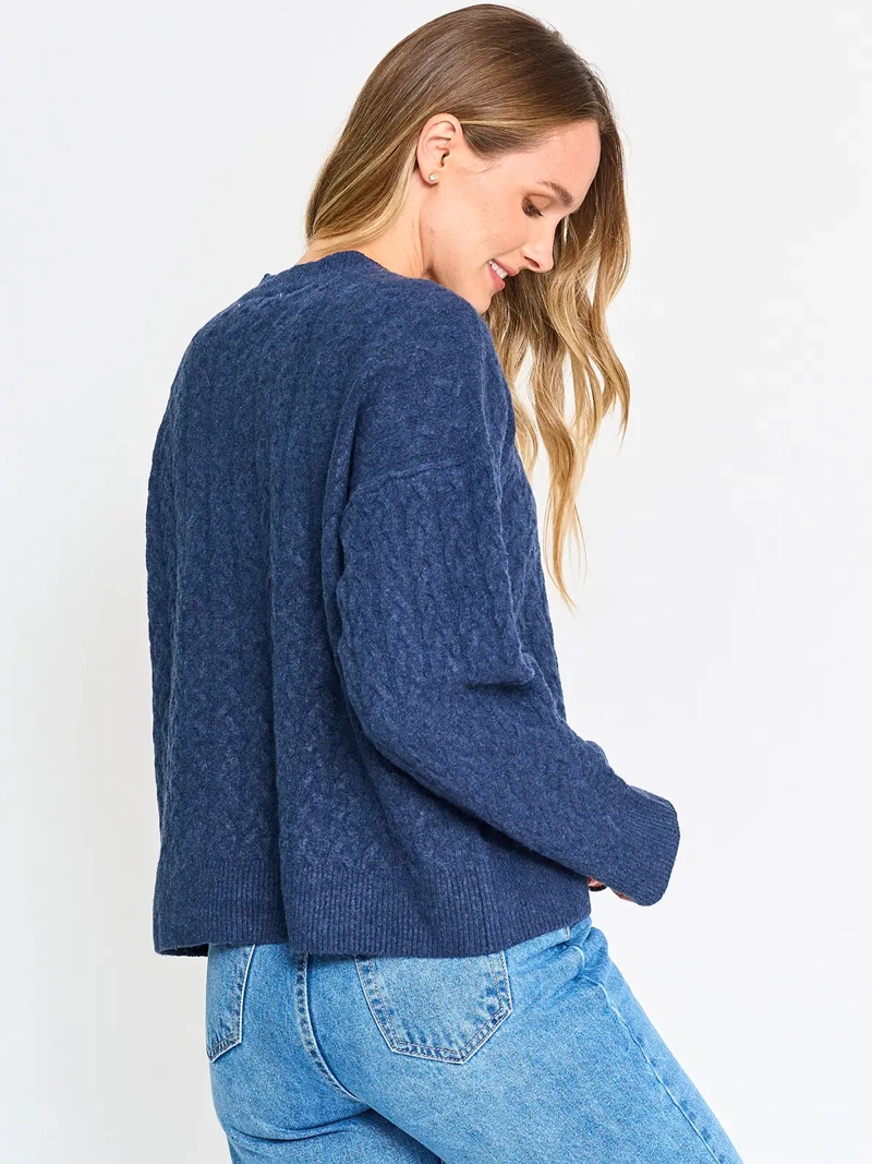 SWEATER MUJER MARQUIS TRENZADO - 3