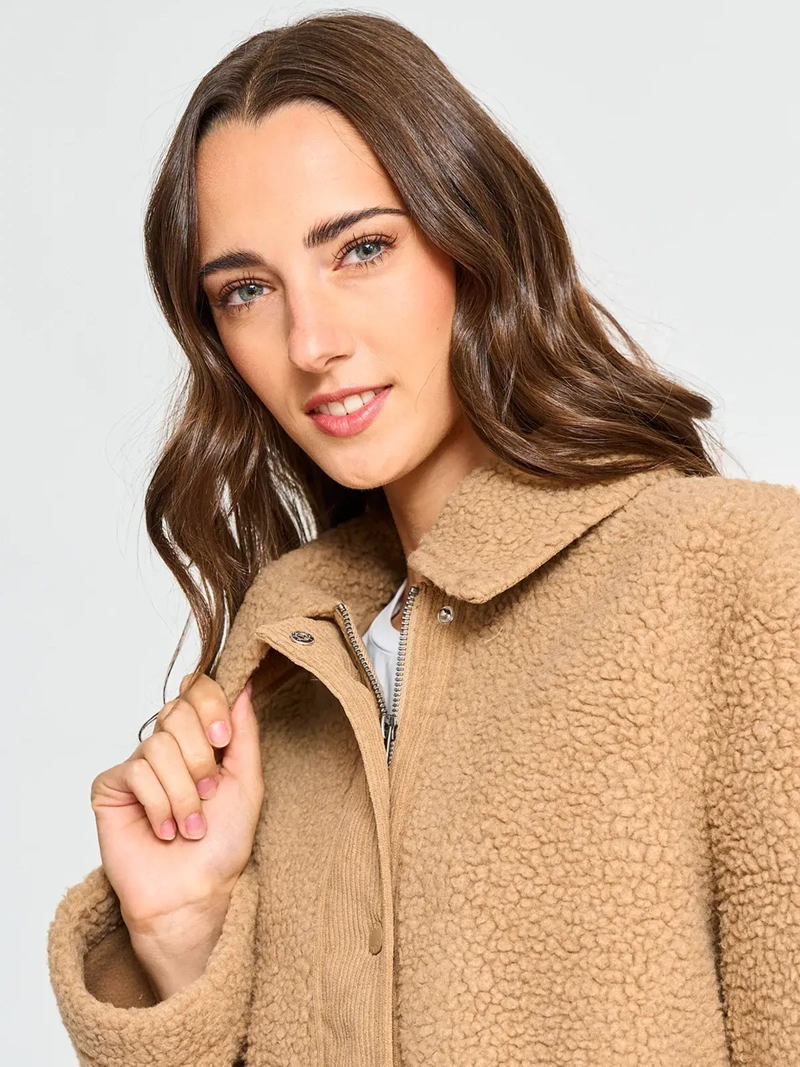 CHAQUETA SHERPA MUJER AEROPOSTALE BONDED - 3