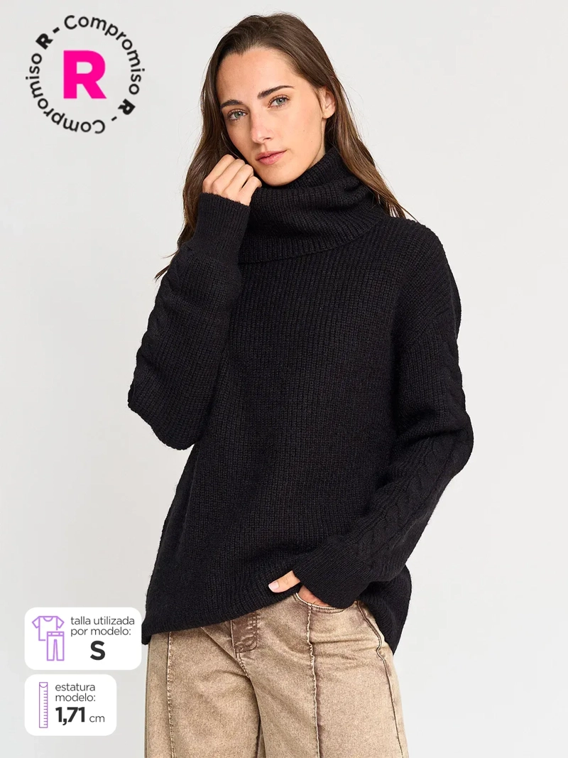 SWEATER MUJER BARBADOS CUELLO TORTUGA - 1
