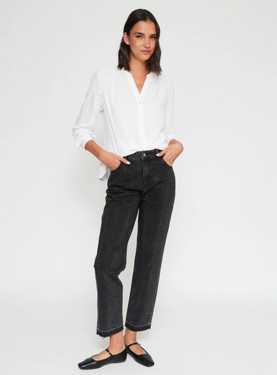 BLUSA MANGA LARGA MUJER MARQUIS CUELLO MAO - 4