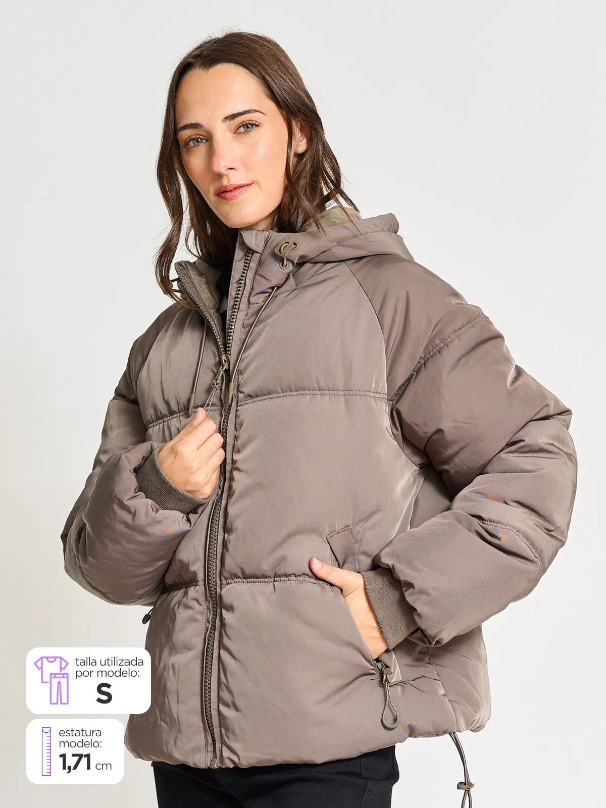 PARKA MUJER INDEX CORTA PUFFA - 1