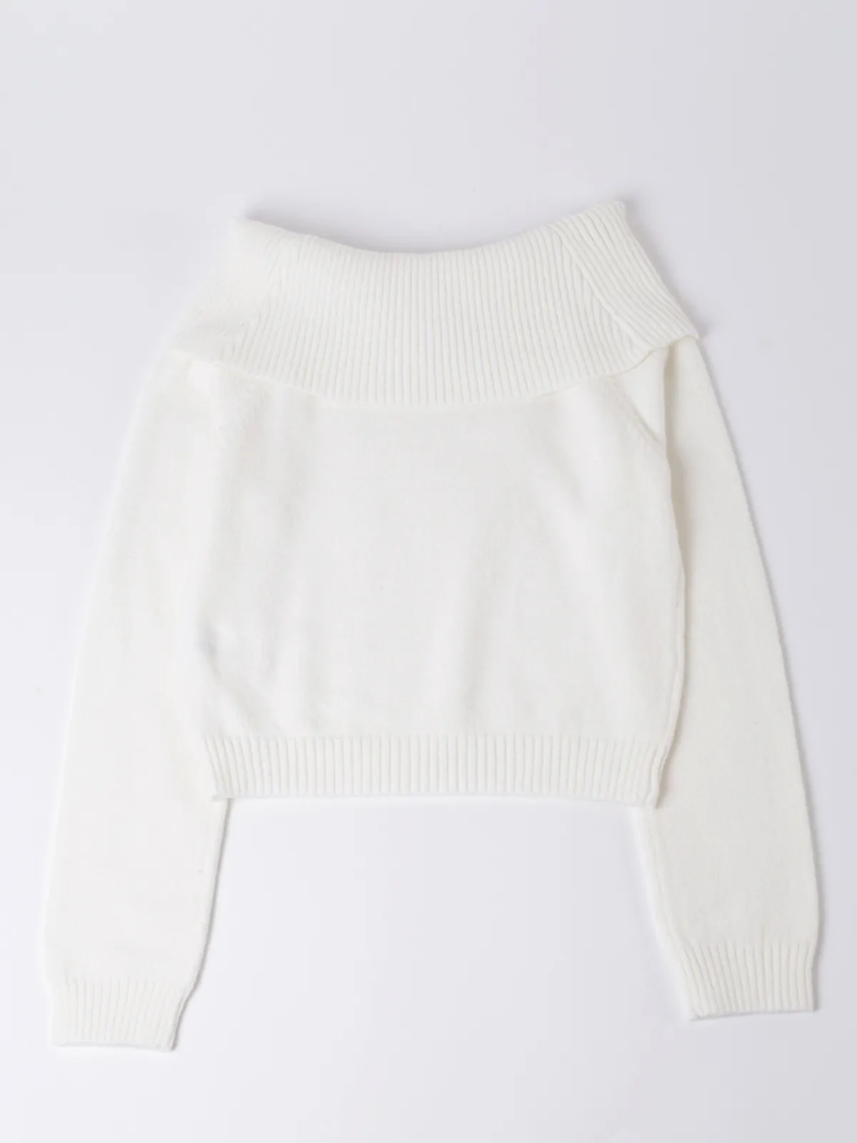 SWEATER NIÑA INDEX CRUDO HOMBROS DESCUBIERTOS - 2